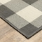 Homeroots 7 x 10 ft. Gray & Ivory Gingham Indoor & Outdoor Area Rug 389527 - alternate 6
